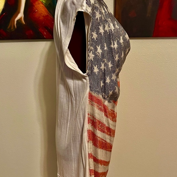 I.N.C. International Concepts® American Flag Cowl Neck Top - Picture 4 of 9